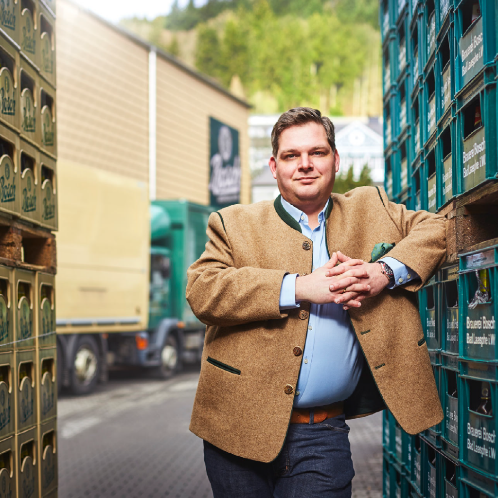 Portrait Hans-Christian Bosch, Dipl. Braumeister und geschäftsführender   Gesellschafter der Brauerei Bosch